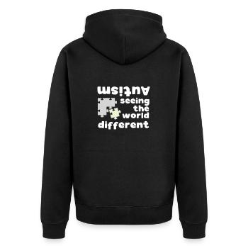 Cadeau de chemise d'Anders Syndrome d'Asperger d'Asperger - Veste à capuche bio Premium Unisexe - noir - Dos - Nico (187cm)