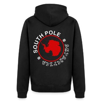 Cadeau de protection de l'environnement des pingouins antarctiques - Veste à capuche bio Premium Unisexe - noir - Dos - Nico (187cm)