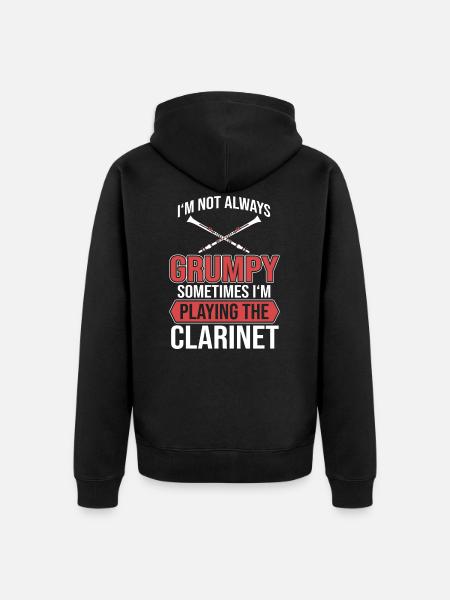 clarinette - Veste à capuche bio Premium Unisexe - noir
