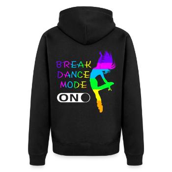 Break Dance Hip Hop Danse Rythme Cadeau Musique - Veste à capuche bio Premium Unisexe - noir - Dos - Nico (187cm)