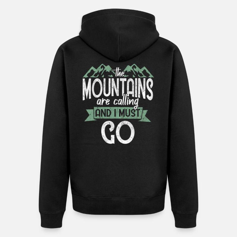 Camping campeur - Veste à capuche bio Premium Unisexe - noir
