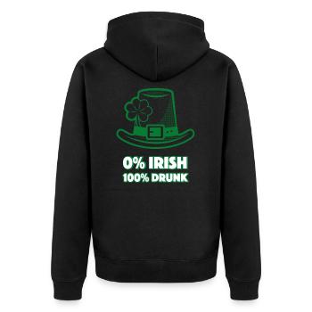 irlandais - Veste à capuche bio Premium Unisexe - noir - Dos - Nico (187cm)