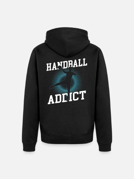 handballeur - Veste à capuche bio Premium Unisexe - noir
