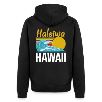 Hawaii - Veste à capuche bio Premium Unisexe - noir - Dos - Nico (187cm)