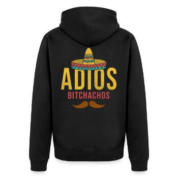 Mexique sombrero - Veste à capuche bio Premium Unisexe - noir - Dos - Nico (187cm)