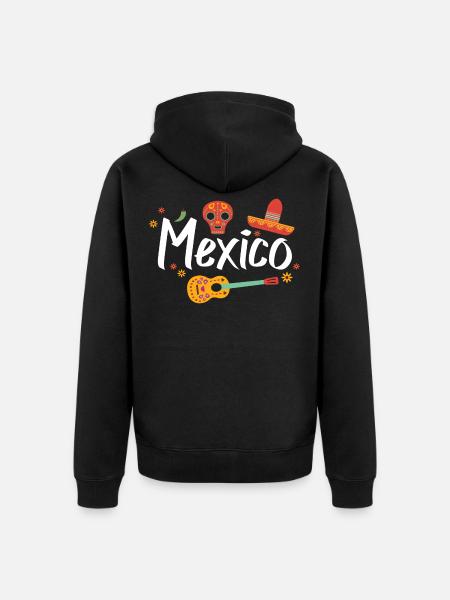 Mexico - Unisex Premium Organic Zip Hoodie - black