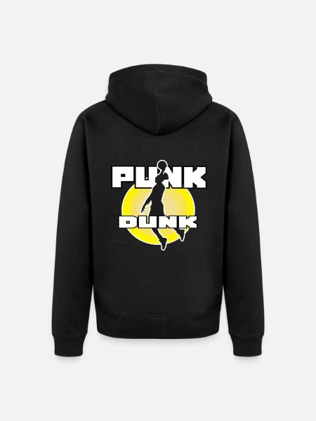 Basketball Player Sport Dunk - Unisex Premium Organic Zip Hoodie - black