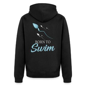 Nageurs nageurs - Veste à capuche bio Premium Unisexe - noir - Dos - Nico (187cm)