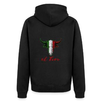 Mexique Pays Amérique du Sud - Veste à capuche bio Premium Unisexe - noir - Dos - Nico (187cm)