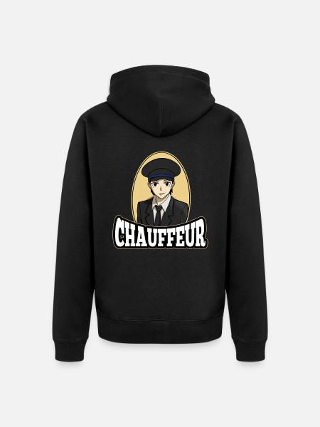 Chauffeur Driver Anime Manga - Unisex Premium Organic Zip Hoodie - black
