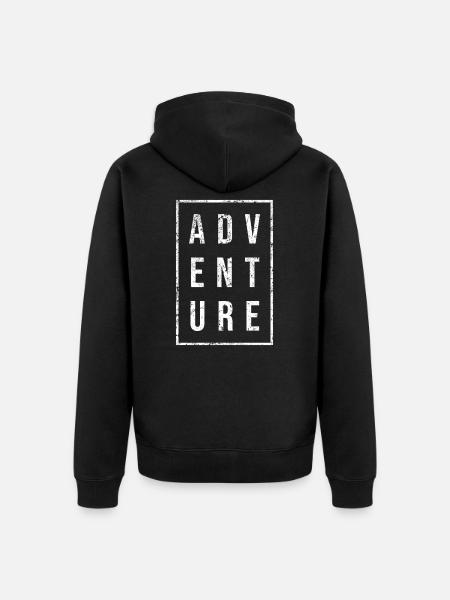 aventure - Veste à capuche bio Premium Unisexe - noir