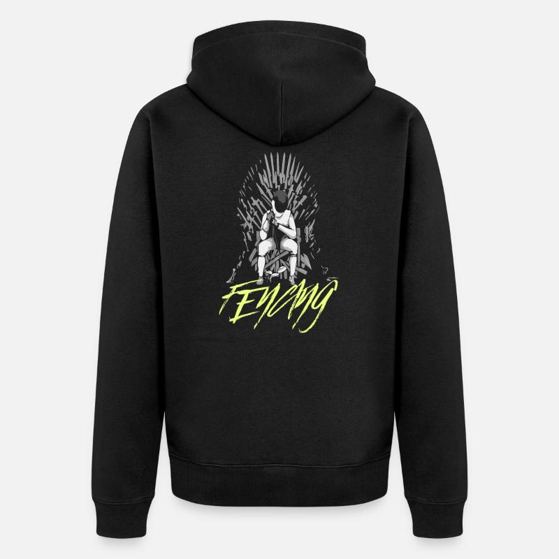 Escrime escrime - Veste à capuche bio Premium Unisexe - noir