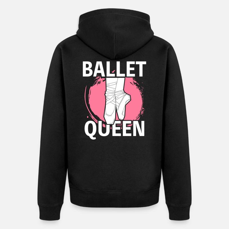 ballet - Veste à capuche bio Premium Unisexe - noir