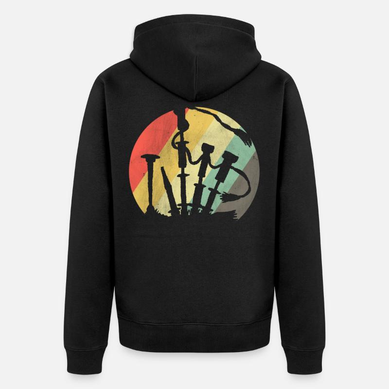 Cornemuse - Veste à capuche bio Premium Unisexe - noir