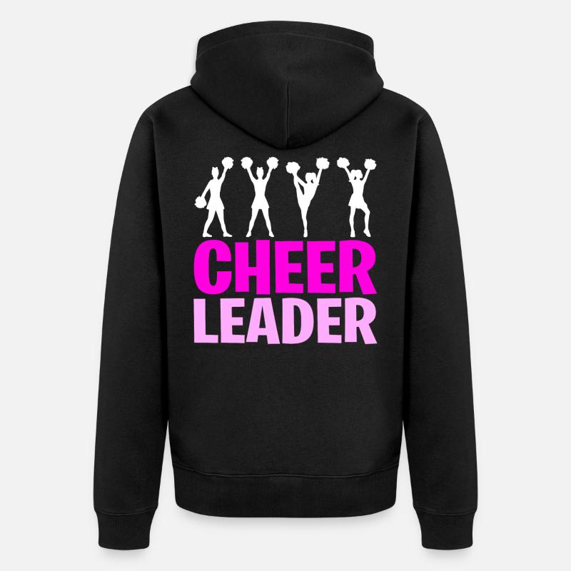Cheerleader - Unisex Premium Bio Zip Hoodie - Schwarz