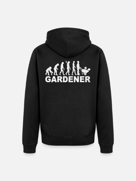 Gärtner Evolution - Unisex Premium Bio Zip Hoodie - Schwarz
