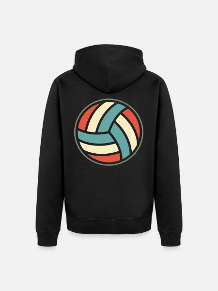 Volleyball team - Unisex Premium Organic Zip Hoodie - black