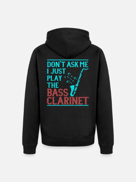 clarinette basse - Veste à capuche bio Premium Unisexe - noir