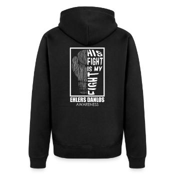 Syndrome d'Ehlers Danlos - Veste à capuche bio Premium Unisexe - noir - Dos - Nico (187cm)