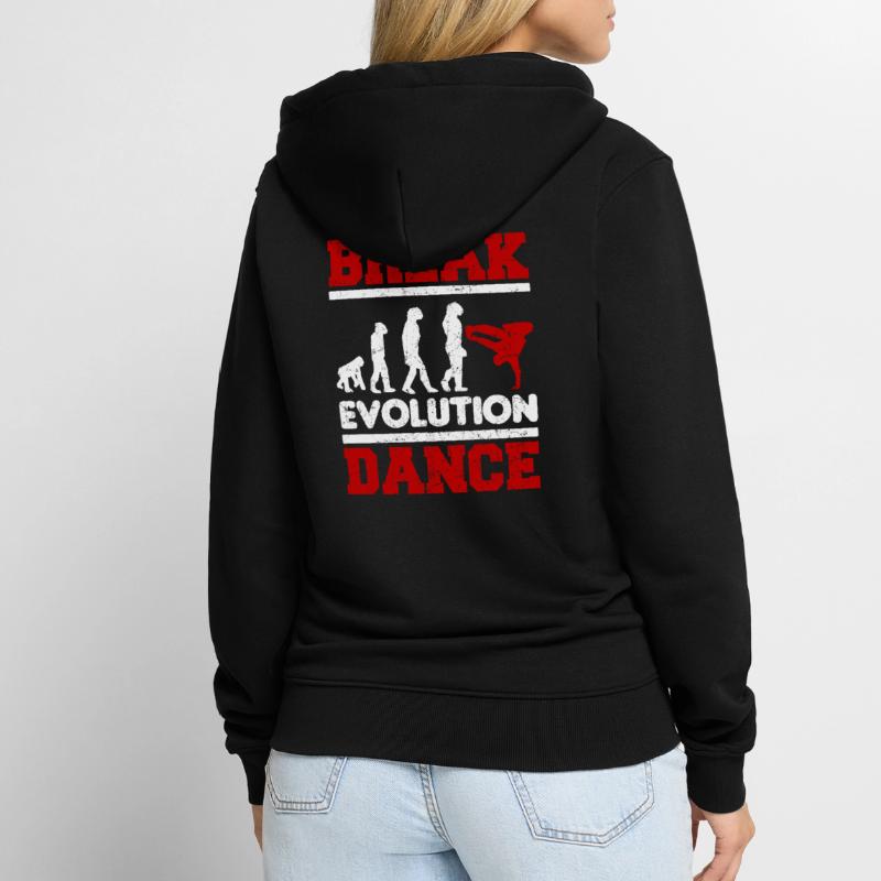 Breakdance Evolution Breakdance BBoy Danseur Veste à capuche bio Premium Unisexe