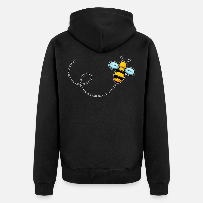 Abeille Abeille abeille - Veste à capuche bio Premium Unisexe - noir