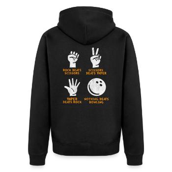 Bowling bowling équipe boule de bowling - Veste à capuche bio Premium Unisexe - noir - Dos - Nico (187cm)