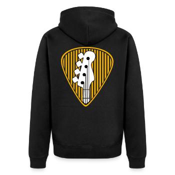 guitare guitare guitare RocknRoll Rock - Veste à capuche bio Premium Unisexe - noir - Dos - Nico (187cm)