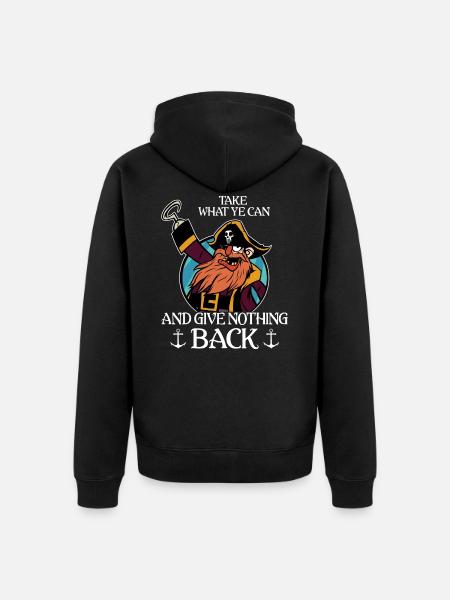 Pirate pirate pirate chef pirate - Veste à capuche bio Premium Unisexe - noir