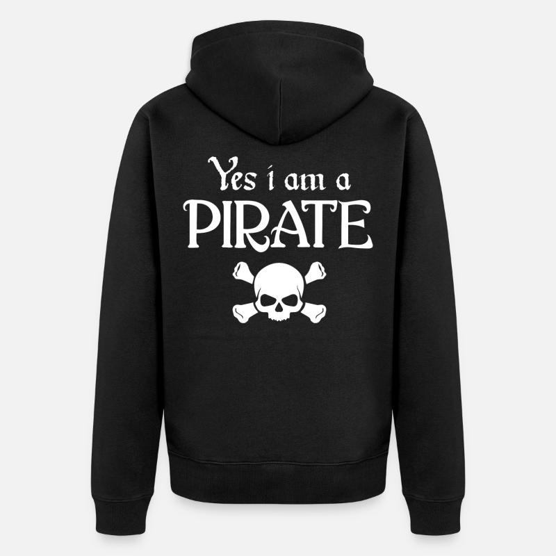 piraterie - Veste à capuche bio Premium Unisexe - noir