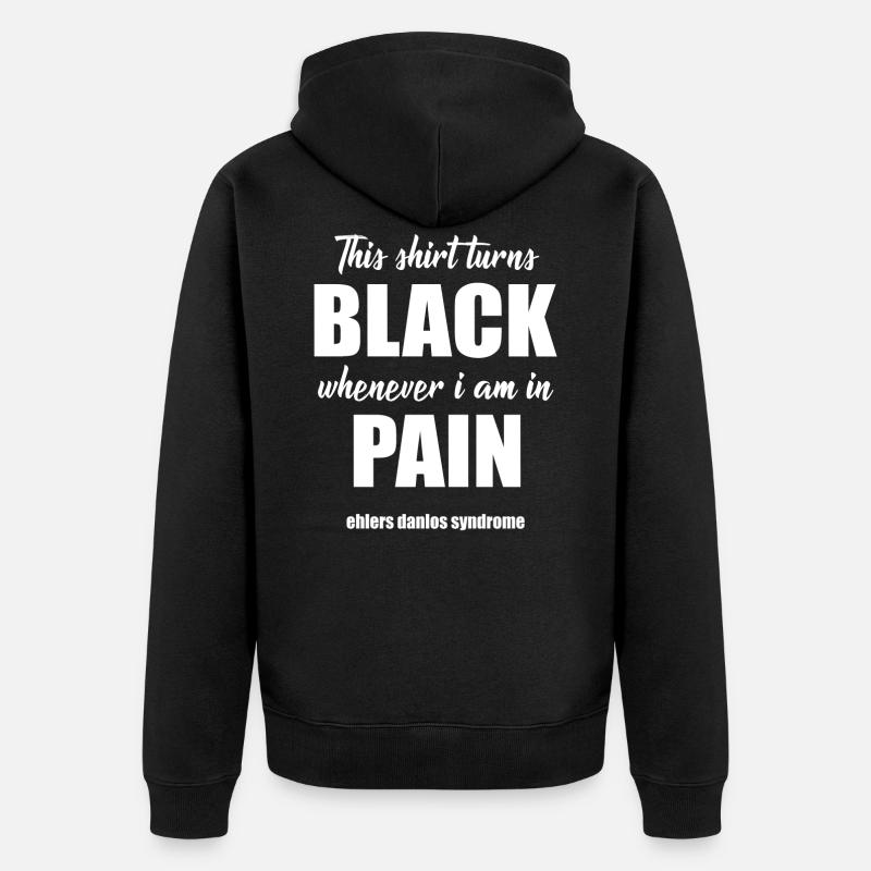 Syndrome de Danlos d’Ehler - Veste à capuche bio Premium Unisexe - noir