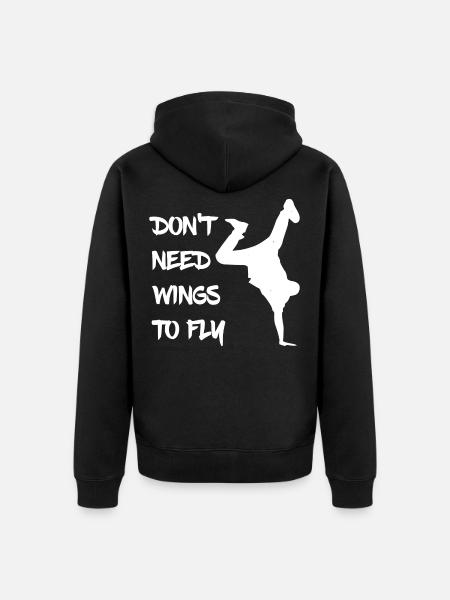 BBoy Breakdance - Unisex Premium Organic Zip Hoodie - black