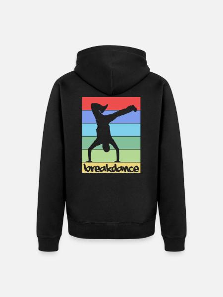 Breakdance Breakdance BBoy Danse Breakdancer - Veste à capuche bio Premium Unisexe - noir