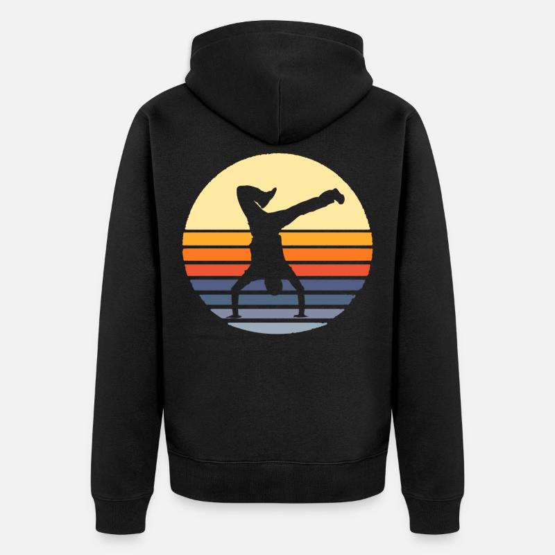 Breakdance BBoy Danse Rap Hip Hop Breakdancer - Veste à capuche bio Premium Unisexe - noir