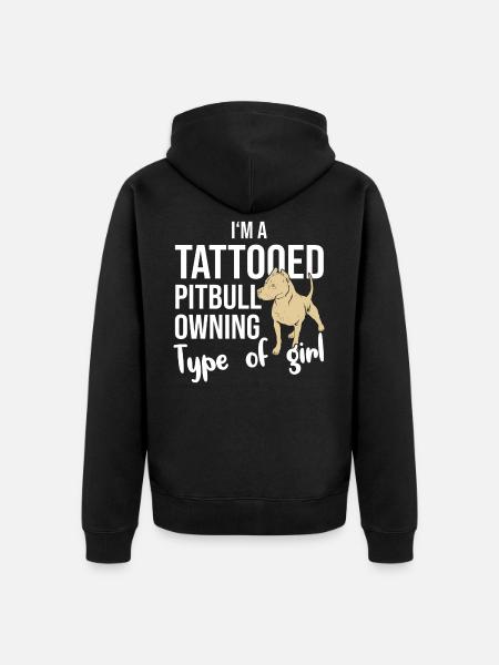 Pitbull Dog Love - Veste à capuche bio Premium Unisexe - noir