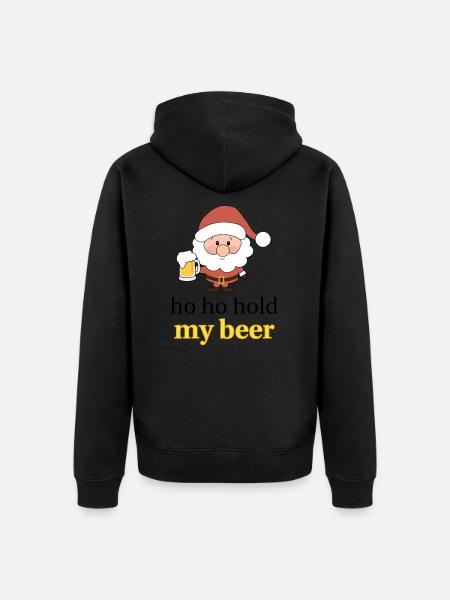 Père noël - Veste à capuche bio Premium Unisexe - noir