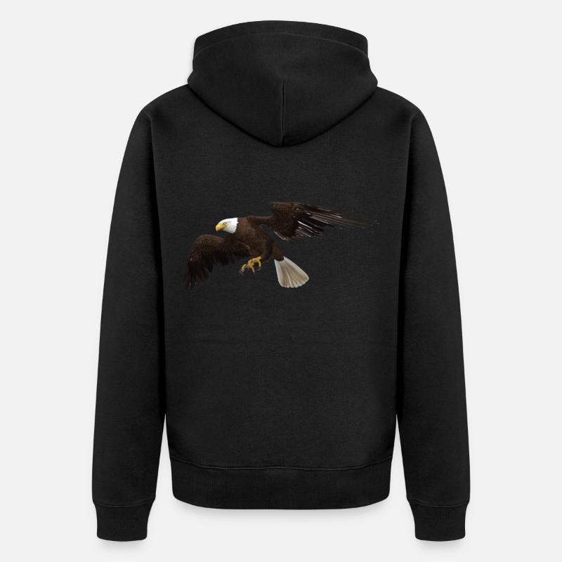 Aigle - Veste à capuche bio Premium Unisexe - noir