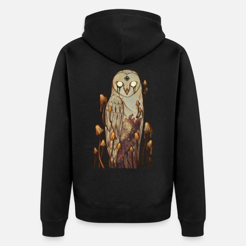 The Third Eye - Unisex Premium Bio Zip Hoodie - Schwarz