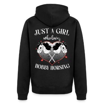 Cheval cheval cheval cheval hobby Horsing Horses - Veste à capuche bio Premium Unisexe - noir - Dos - Nico (187cm)