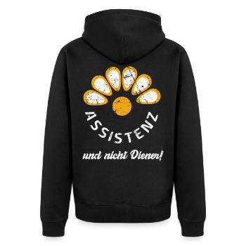 Assistante en travail social Infirmière en éducation curative - Veste à capuche bio Premium Unisexe - noir - Dos - Nico (187cm)