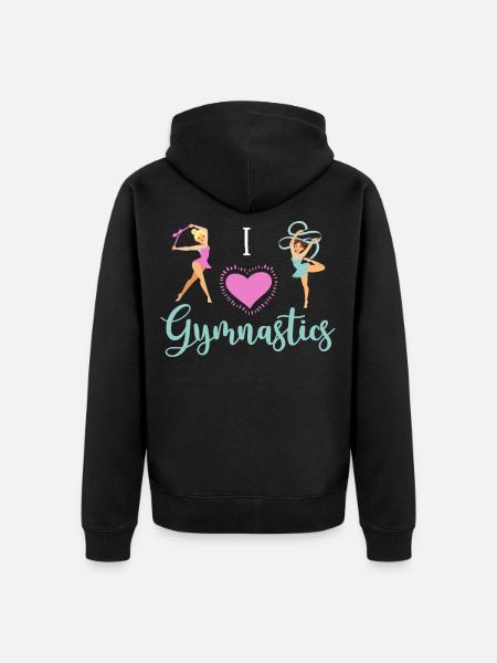Rhythmic gymnastics gift athlete - Unisex Premium Organic Zip Hoodie - black