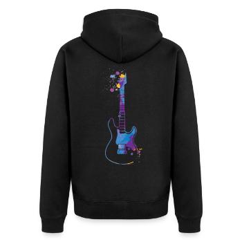 Guitar Splash Guitar Player Gift Guitare électrique - Veste à capuche bio Premium Unisexe - noir - Dos - Nico (187cm)