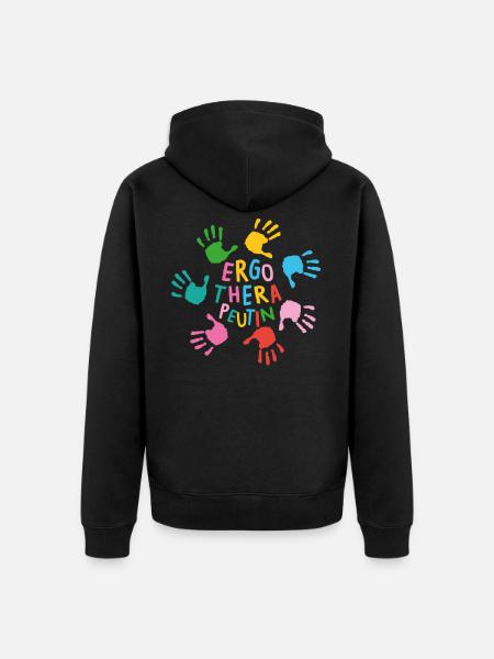 Occupational Therapy OT Therapist - Unisex Premium Organic Zip Hoodie - black