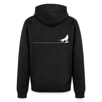 Wolf protection de la nature Prédateurs nature cadeau - Veste à capuche bio Premium Unisexe - noir - Dos - Nico (187cm)