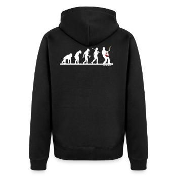 Evo Guitariste guitare électrique Evolution - Veste à capuche bio Premium Unisexe - noir - Dos - Nico (187cm)