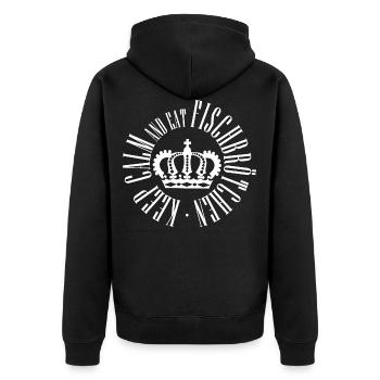 Rouleaux de poisson - Veste à capuche bio Premium Unisexe - noir - Dos - Nico (187cm)