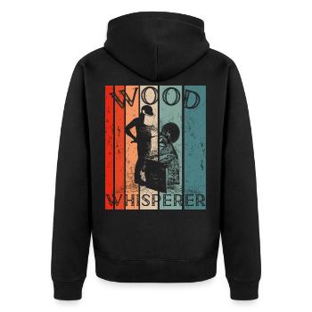 Tourneurs Drechselbank Drechsel - Veste à capuche bio Premium Unisexe - noir - Dos - Nico (187cm)