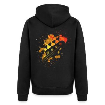 Idée cadeau bassiste bassiste bassiste - Veste à capuche bio Premium Unisexe - noir - Dos - Nico (187cm)
