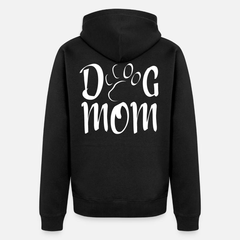 Maman de chien - Veste à capuche bio Premium Unisexe - noir