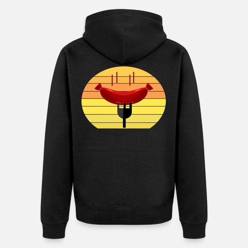 Saucisse copieuse Sunset - Veste à capuche bio Premium Unisexe - noir