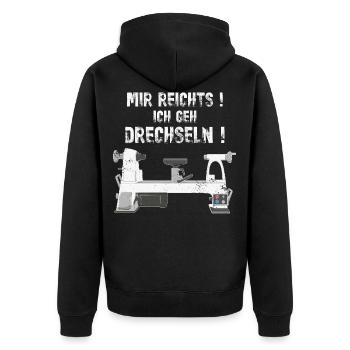 Turner Turners Turning Bench Turner - Veste à capuche bio Premium Unisexe - noir - Dos - Nico (187cm)